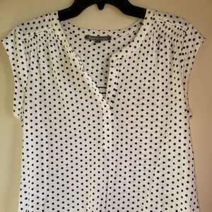 Daniel Rainn Mixed Material Blouse